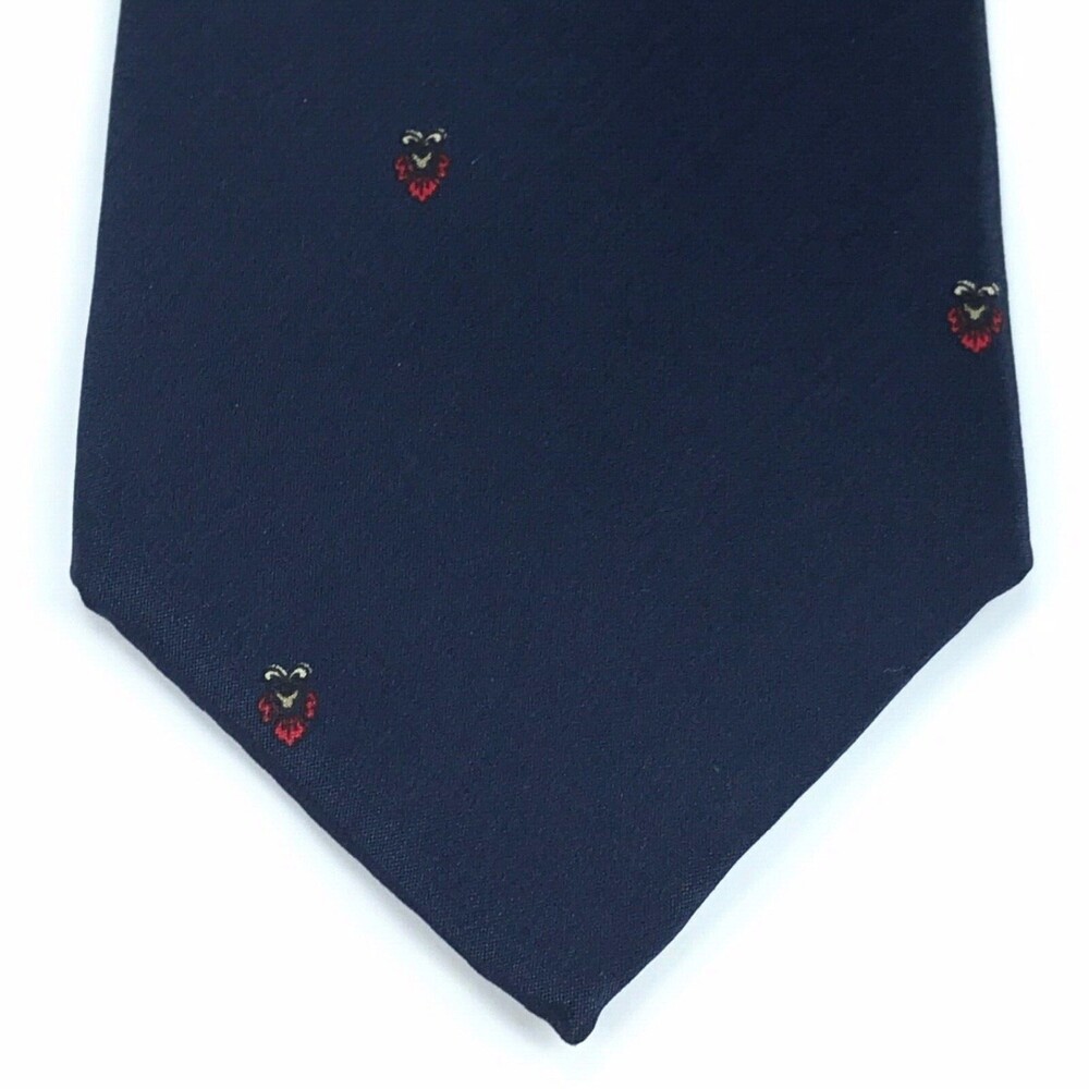Lanvin Paris Men's Tie 100% Silk Made In Italy Blue Elegant Luxury Necktie 56"